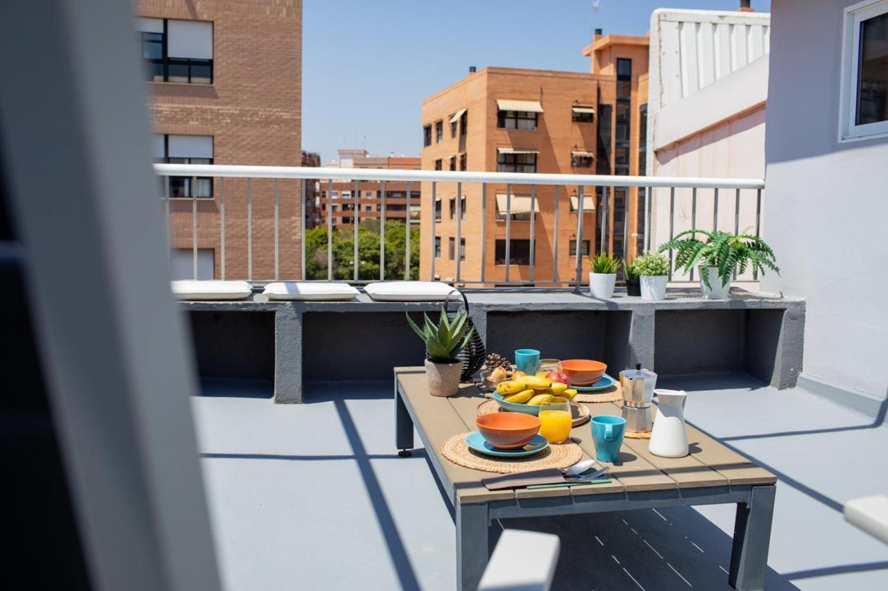 Florit Flats - Cabanyal 3 Bedroom Wifi Ac Terrace Beach Penthouse Valencia Exterior photo